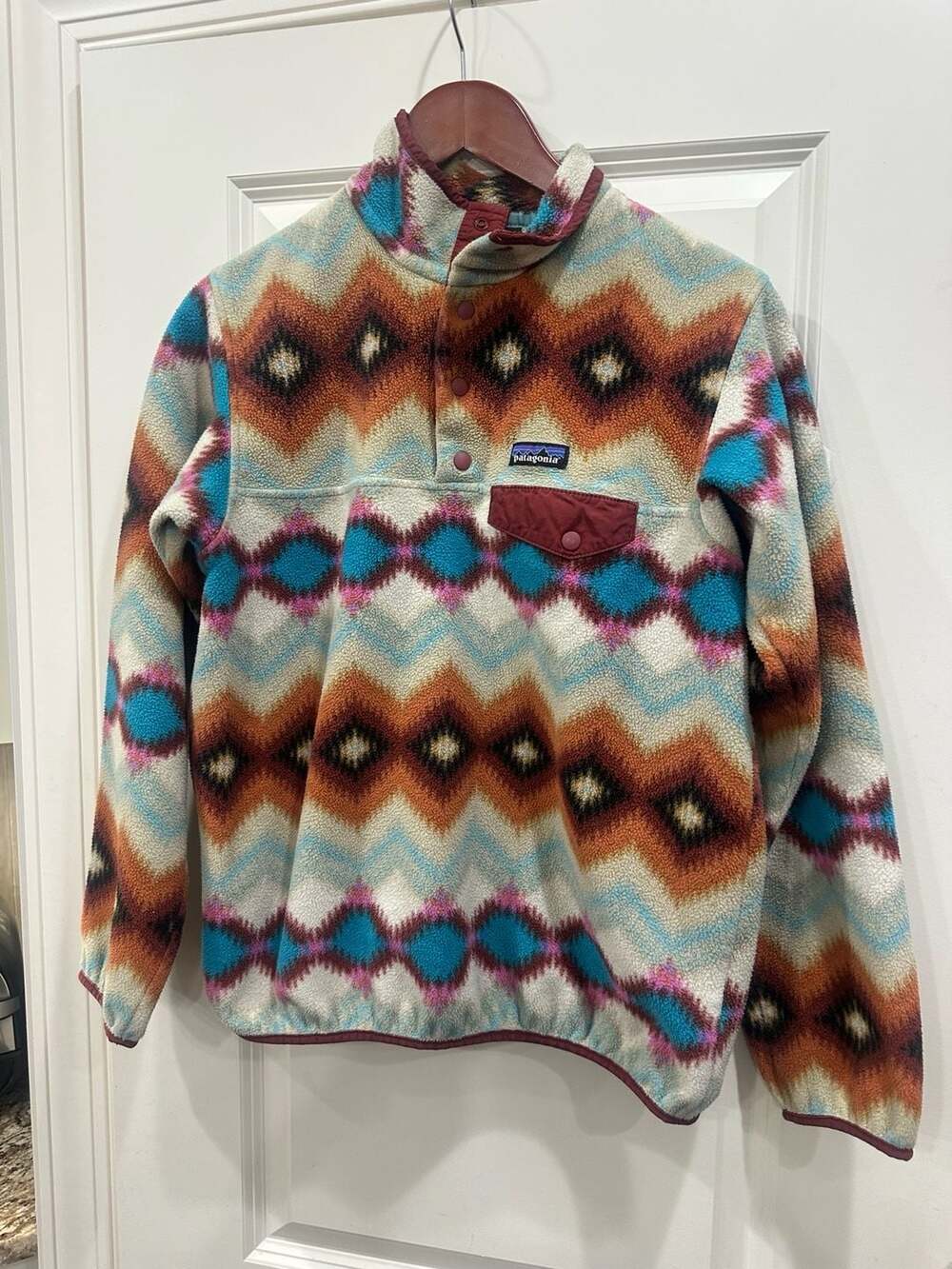 Patagonia Synchilla Snap-T Lightweight Fleece Pullover Timber Twist Aztec